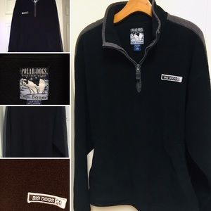 Polar Dogs Men Half Zip Fleece Jacket